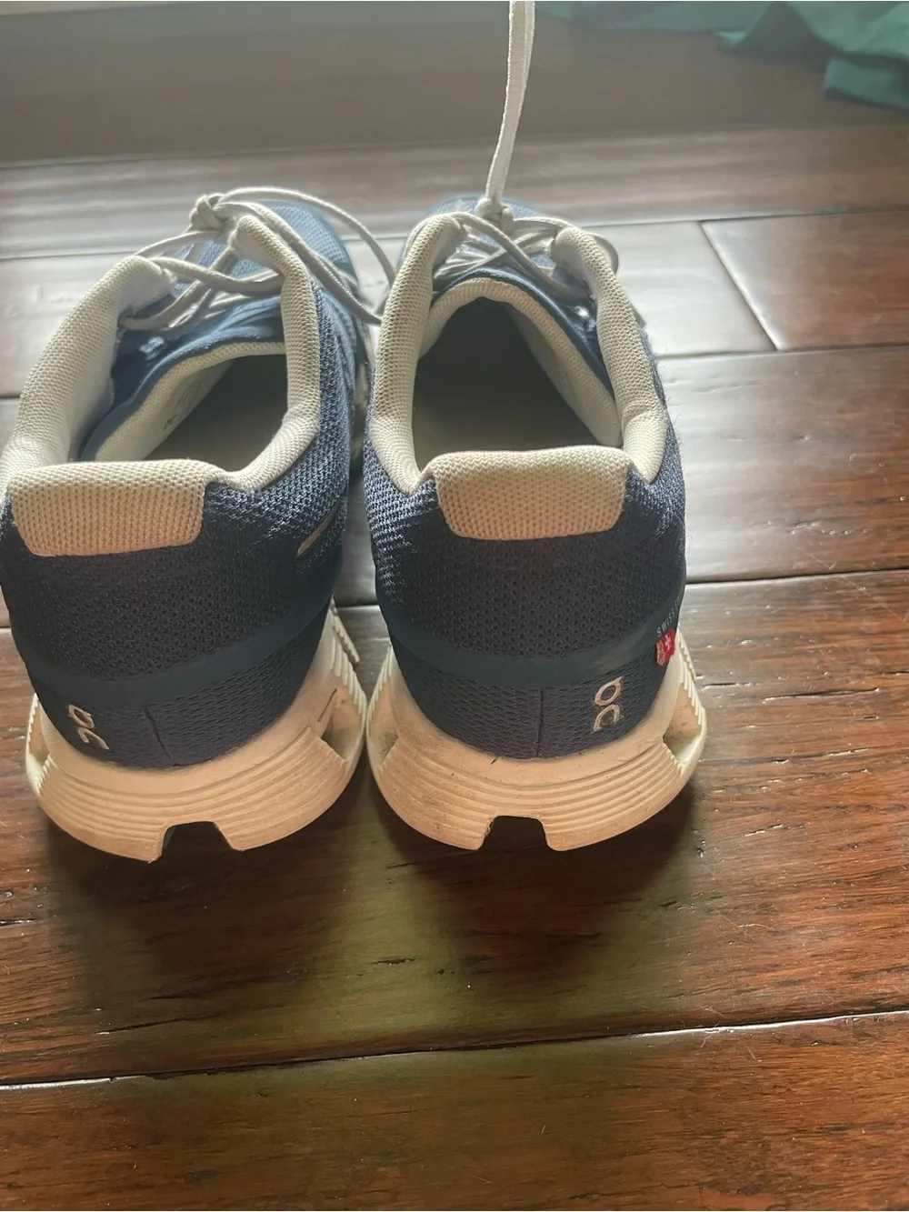 On Running Men's Cloudnova Navy and White Athletic Shoes